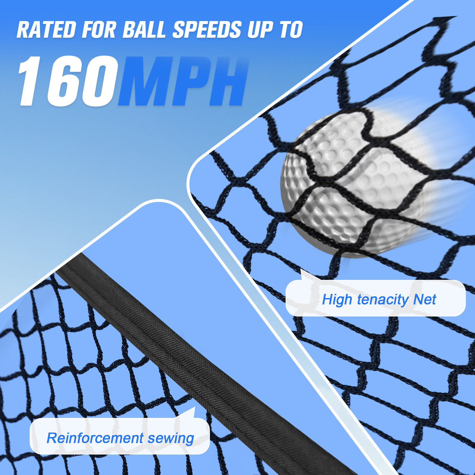 Practice Net Hitting - Golf Cage Practice Hitting Net 10x7FT