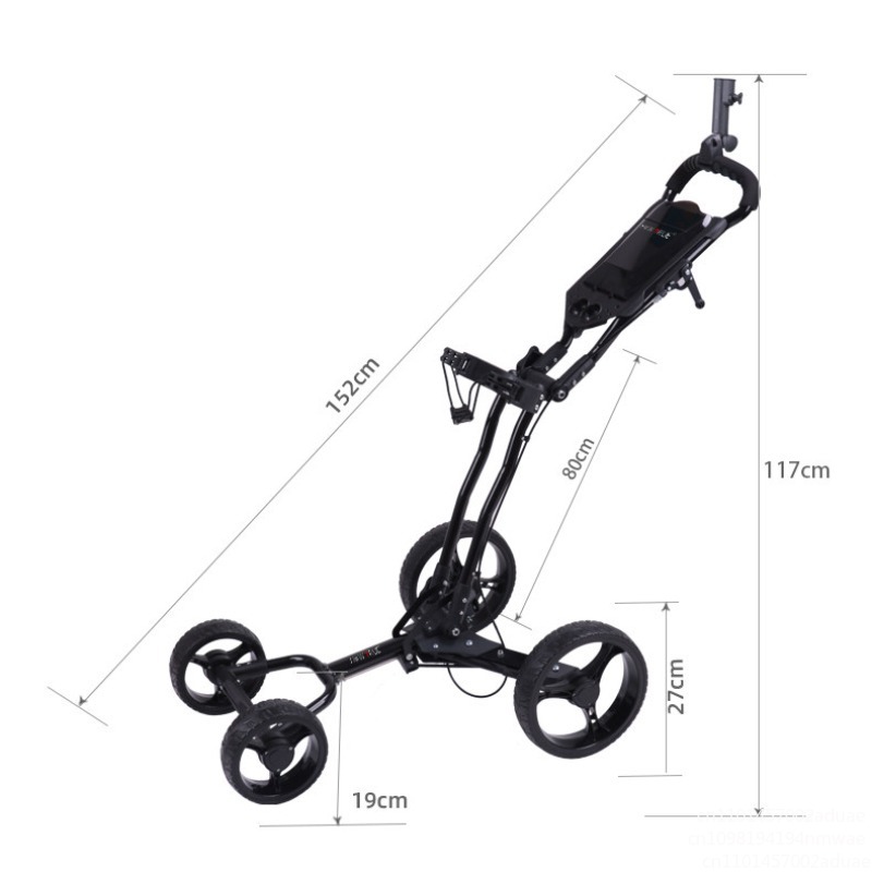 Golf Push Cart Swivel Foldable – Golf Bag Stand Cart recenzja i cena