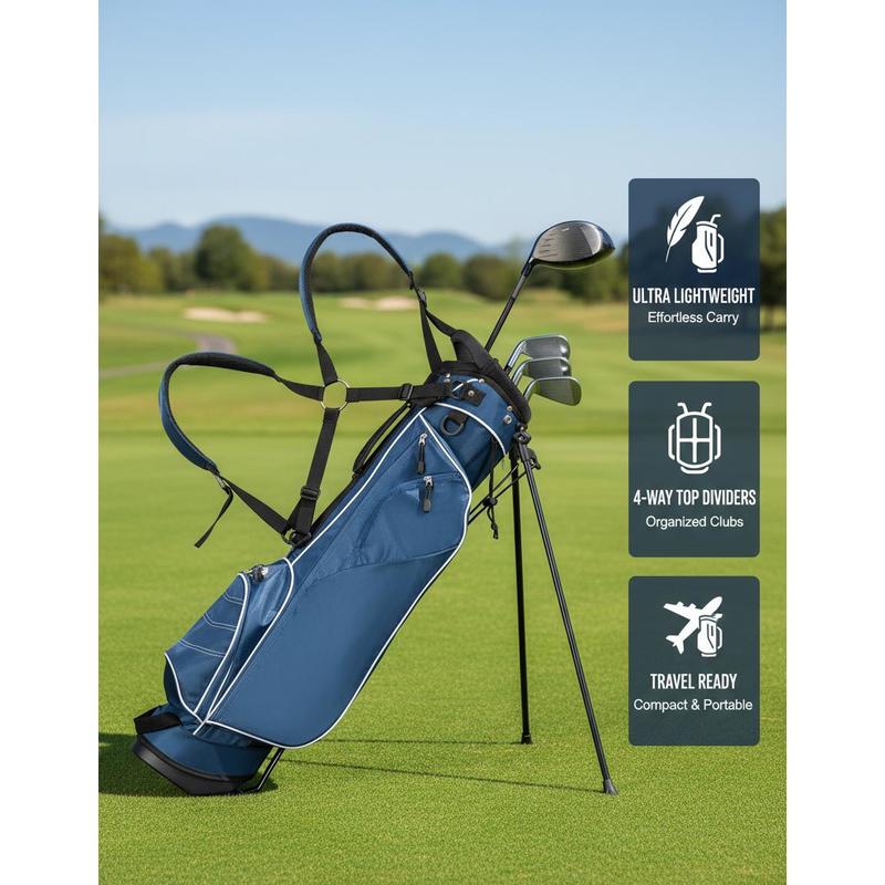 Golf Stand Cart Bag with 4 Way – Golf Bag Stand Cart recenzja i cena