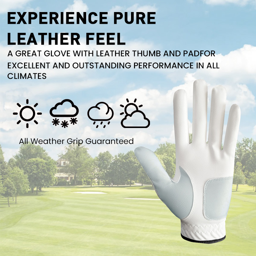5 Pcs Golf Gloves Men Leather  – Golf Equipment Wholesale recenzja i cena