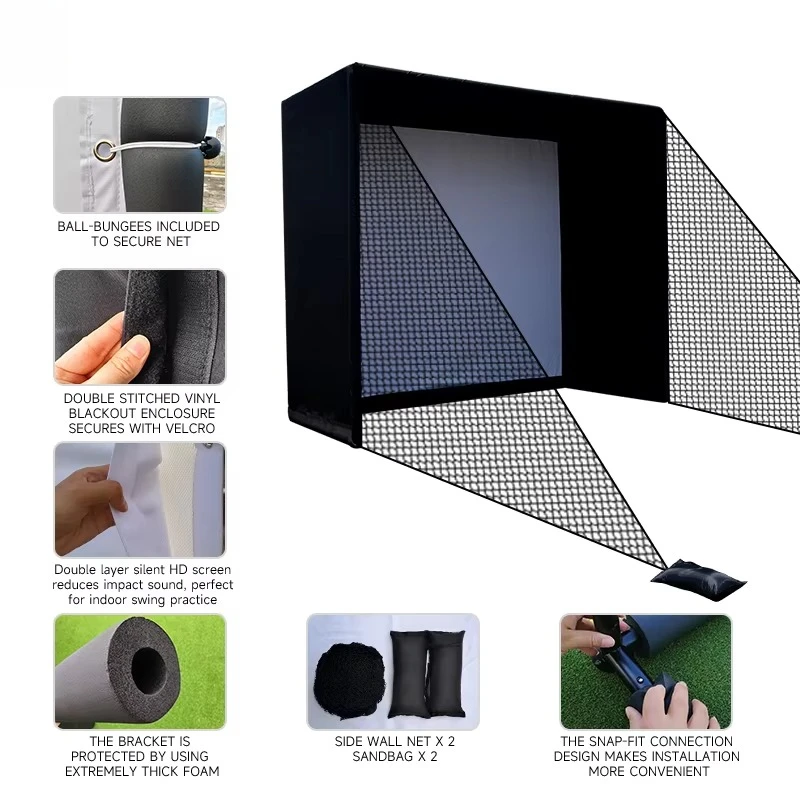 Golf Simulator Enclosure Nets  – Practice Net Hitting recenzja i cena